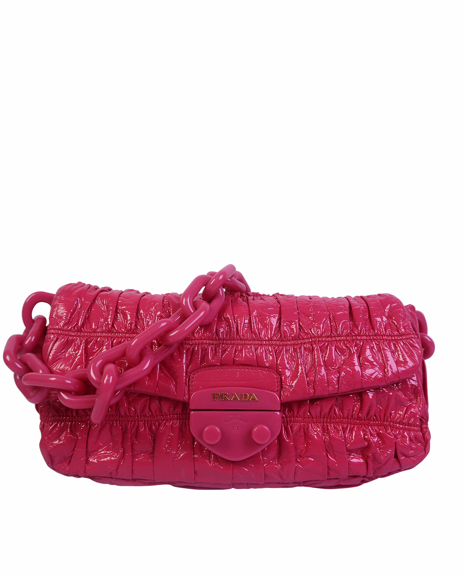 Vernice Gaufre Flap Bag, Prada - Designer Exchange | Buy Sell Exchange